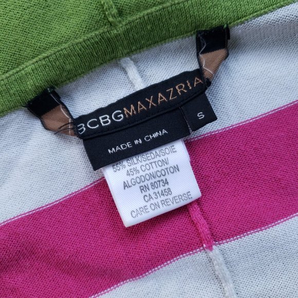 Vintage Y2K BCBG MAXAZRIA Striped Knit Crop Top Women's Small - Picture 3 of 12